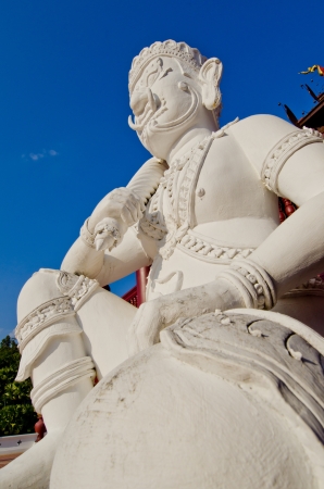 White giant statue, Thailand.の写真素材