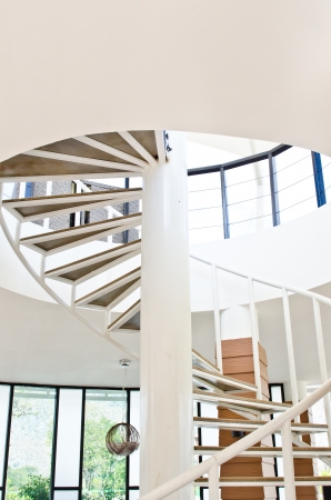 Spiral staircase in the building, Thailand.のeditorial素材