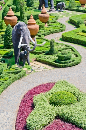 Landscape of beautiful public park, Thailand.の写真素材