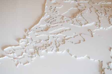 Map with contour plain, Thailandの写真素材