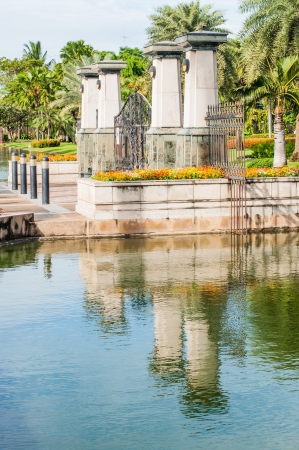 Main entrance of public park, Thailandの写真素材