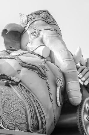 Ganecha statue in relaxing action, Thailandの写真素材