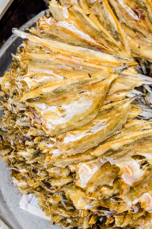 Dry fish at fresh market, Thailand