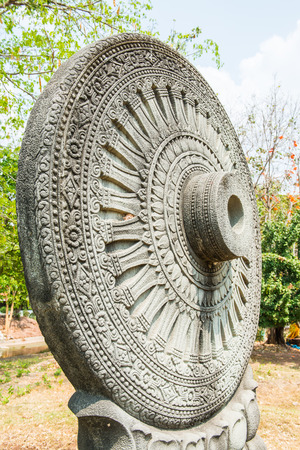Dhammajak Statue at Na Dun District, Maha Sarakham Province, Thailand.の写真素材