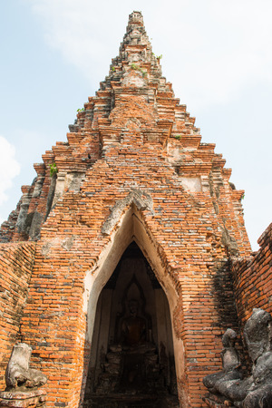 Landscape of Chaiwathanaram Temple, Thailandの写真素材