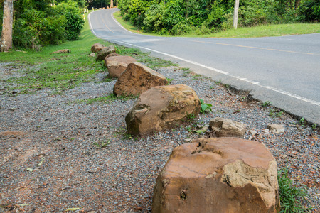 Road in national park, Thailandの写真素材