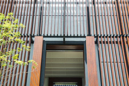 Some part of modern building in public park, Thailand