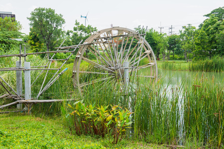 Landscape of public park, Thailandの写真素材