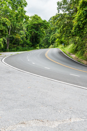 Road on mountain, Thailandの写真素材