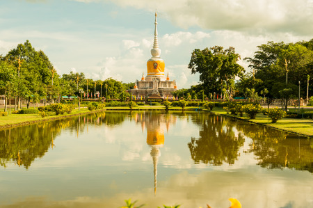 Na Dun pagoda at Maha Sarakham province, Thailandのeditorial素材