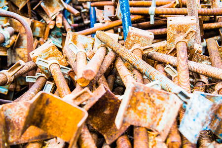 Stock of U head jack in construction site, Thailandの写真素材
