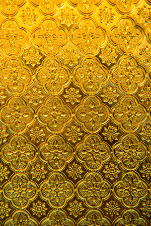 Texture of brown glass panel, Thailand.の写真素材