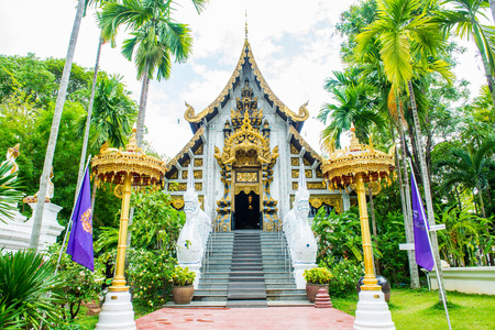 The Grand Vihara of Darabhirom Forest Monastery at Chiangmai Province, Thailand.の写真素材