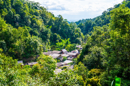 Small village in the forest, Thailand.の写真素材