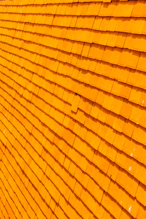 Close up of roof ceramic, Thailand.の写真素材