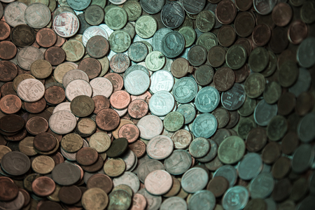 Background of Thai Baht Coins, Thailand.