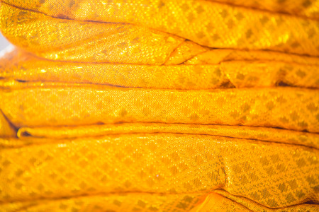 Golden cloth background, Thailandの写真素材