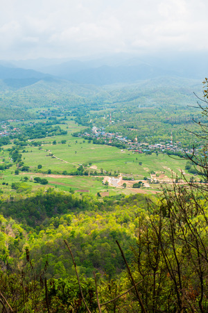 Top view of Pan city, Thailandの写真素材
