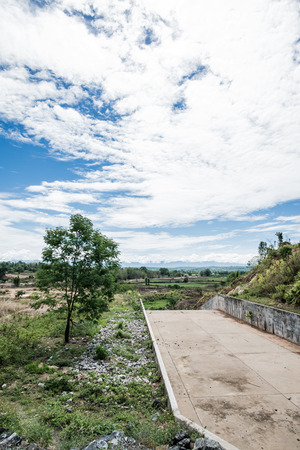 Spillway of Reservoir, Thailandの写真素材