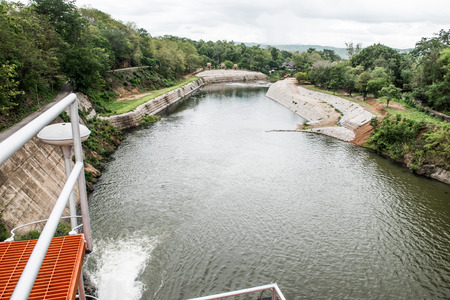 Landscape view of Kio Lom dam, Thailandの写真素材