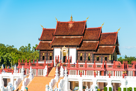 Royal Pavilion in Royal Park Rajapruek, Thailandのeditorial素材
