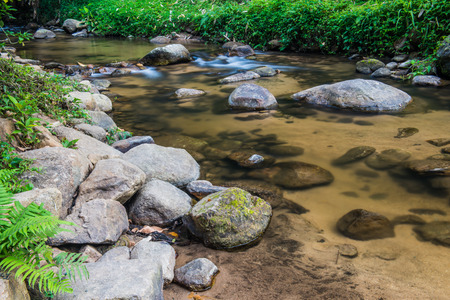Small stream in Thai country, Thailand