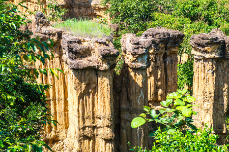 Pha Chau at Mae Wong national park in Thai, Thailand.の写真素材