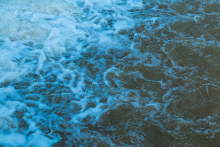 Background of water flowing, Thailand.の写真素材