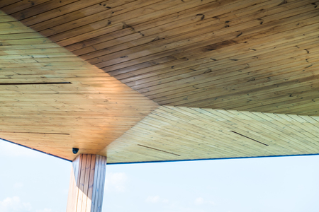 Modern wooden ceiling, Thailand.