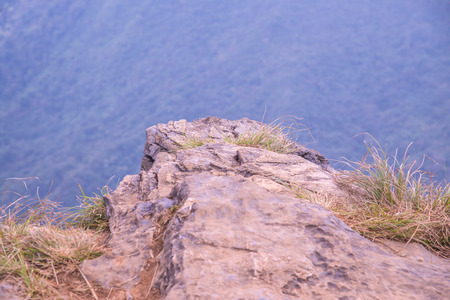 Mountain view of Phu Chi Fa at Chiangrai province, Thailand.の写真素材