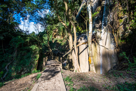 Tad Mok waterfall at Phayao province, Thailand.の写真素材
