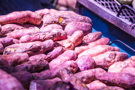 Grilled Sweet Potato, Thailand.の写真素材