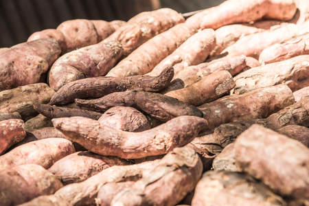Grilled Sweet Potato, Thailand.の写真素材