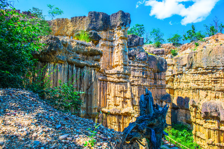 Pha Chau at Mae Wong national park in Thai, Thailand.の写真素材