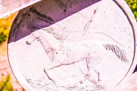 Horse molding art, Thailand.の写真素材