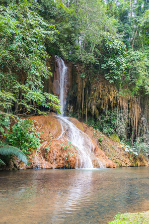 Landscape view of Phu Sang waterfall, Thailand.の写真素材