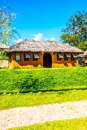 Garden view of Santichon village, Thailand.の写真素材