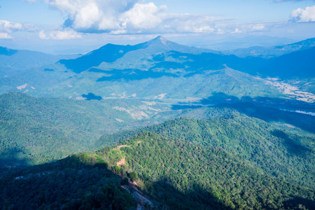 Mountain view of Doi Pha Tang at Chiangrai province, Thailand.の写真素材