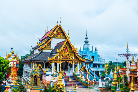 Beautiful Church at Huai Sai Khao Temple, Thailand.の写真素材