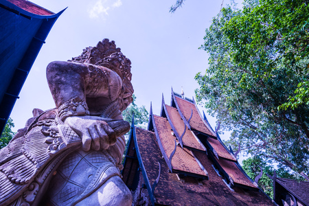 Stone carving art, Thailand.の写真素材