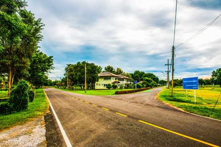 Running Road, Thailand.の写真素材