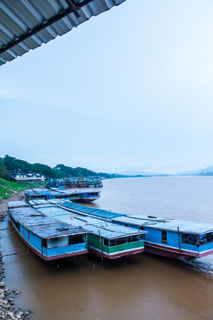 Landscape View of The Golden Triangle, Thailand.の写真素材