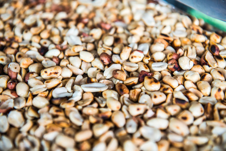 Background of roasted peanuts, Thailand.の写真素材