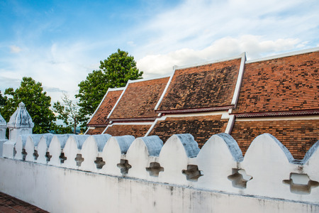 Thai style church in Phra That Khao Noi temple, Thailand.の写真素材