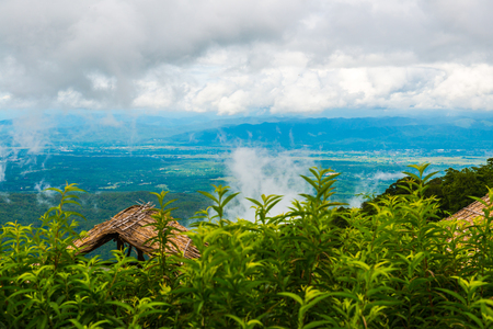 Mountain view at Mon Jam view point, Thailand.の写真素材