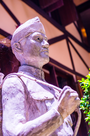 Old soldier statue, Thailand.の写真素材