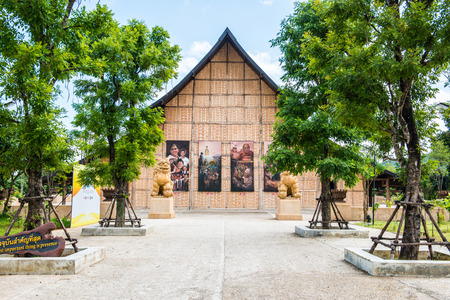 Meditation Hall in Cherntawan International Meditation Center, Thailand.のeditorial素材