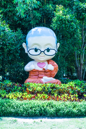 Buddhist novice dolls for Dharma puzzle, Thailand.のeditorial素材