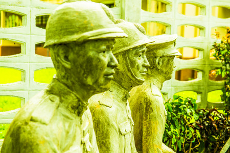 Old soldier statue, Thailand.のeditorial素材