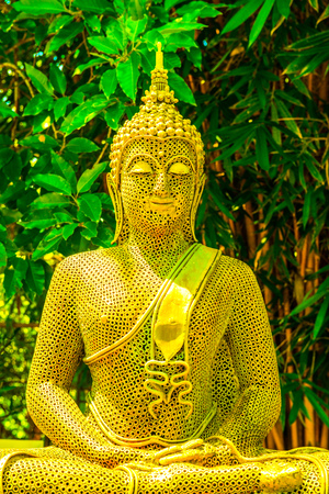 Buddha statue made from nut, Thailand.の写真素材